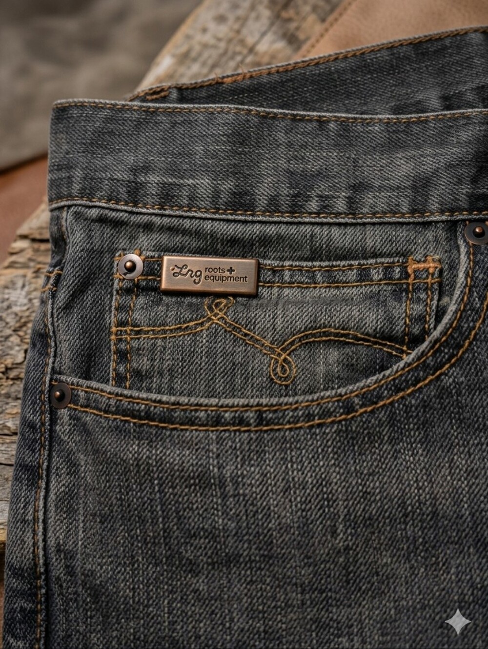 💜VINTAGE💜 Lrgeans GR TS FLAP POCKET Jean's Grey Wash last available - Picture 1 of 11